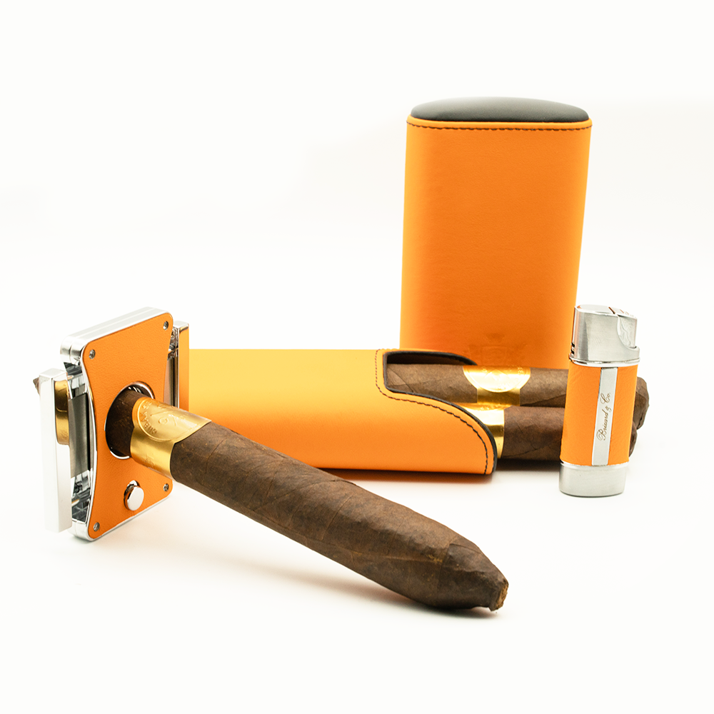  HERMES Cigar Case Ashtray Case Cigarette Case Leather Unisex  Used : Clothing, Shoes & Jewelry